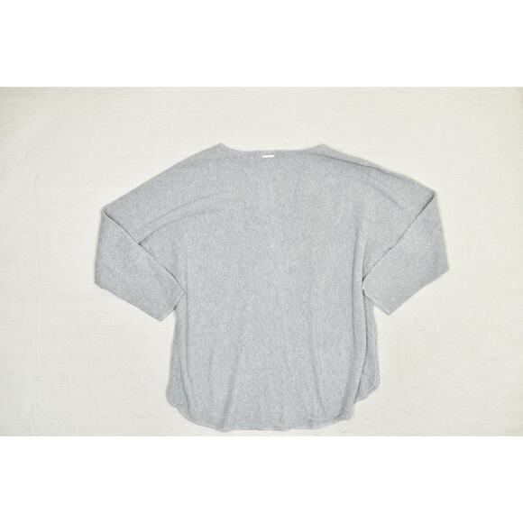 Michael Kors Women's Gray Cotton Blend Sweater Plus Size 1X W/ Button Accents - Picture 2 of 8